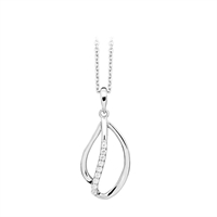 Elegant sølv halskæde med zirkonia | By Gotte's